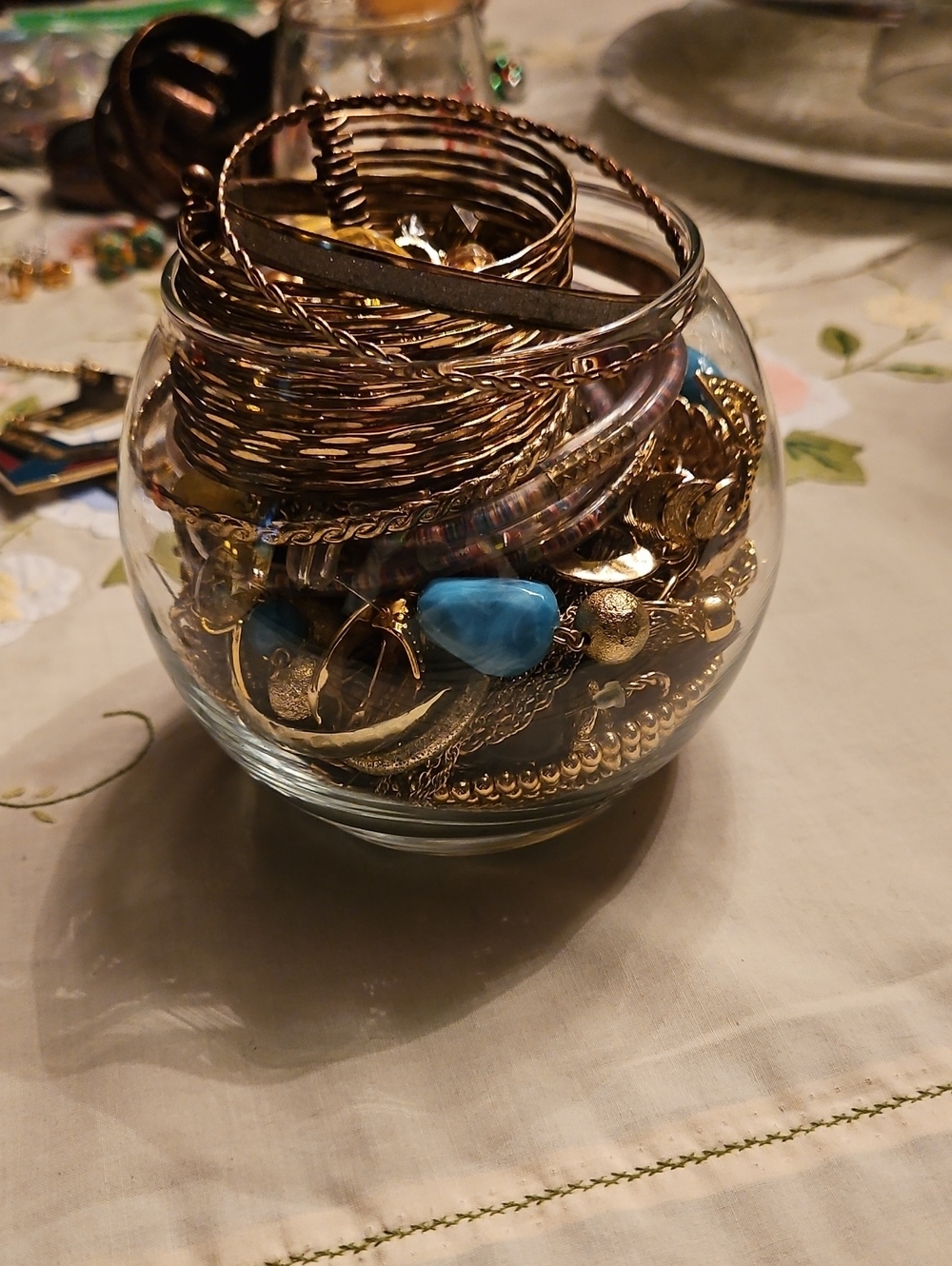 Jewelry Jar: Gold/wearable